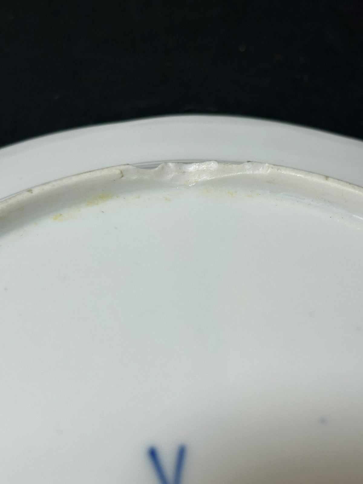 Antique Meissen Porcelain Plate Deutsche Blumen Basketweave Border 19cm3