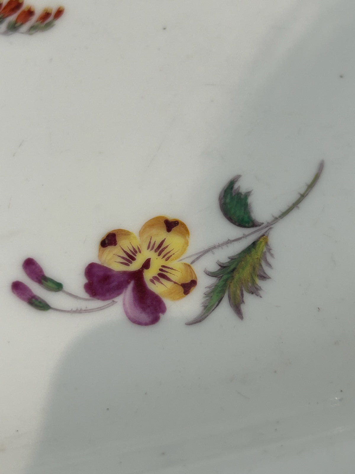 Antique Copeland Garrett Late Spode Felspar Porcelain Platter Hand Painted Flora11
