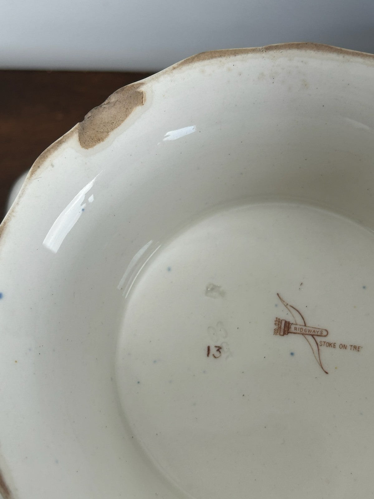 Ridgway Ironstone Imari Pattern Footed Bowl Comport Antique 24cm6