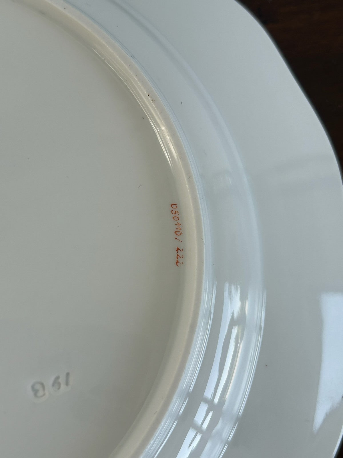 Meissen 'Orange Flower' Hand Painted Bread & Butter Plate 25cm9