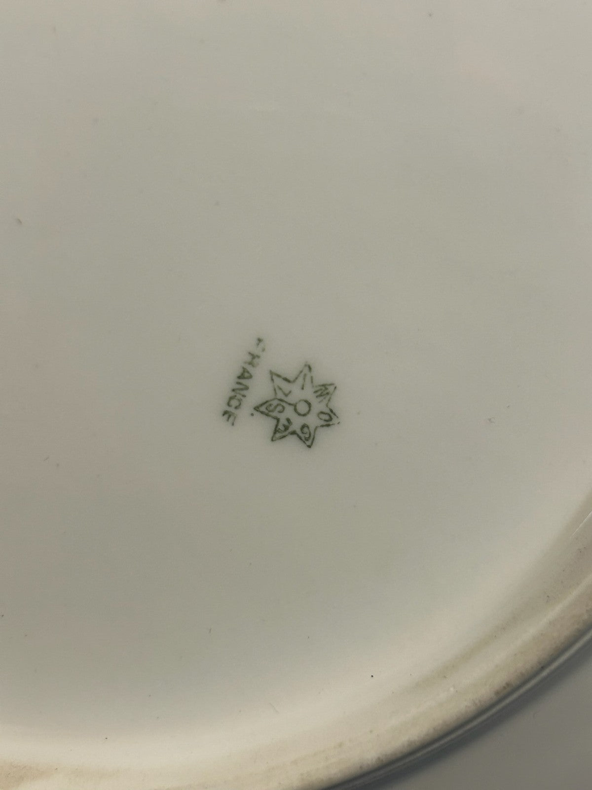 Antique Limoges Coiffe Hand Painted Plate Coastal Landscape Gilt Rim 23cm3