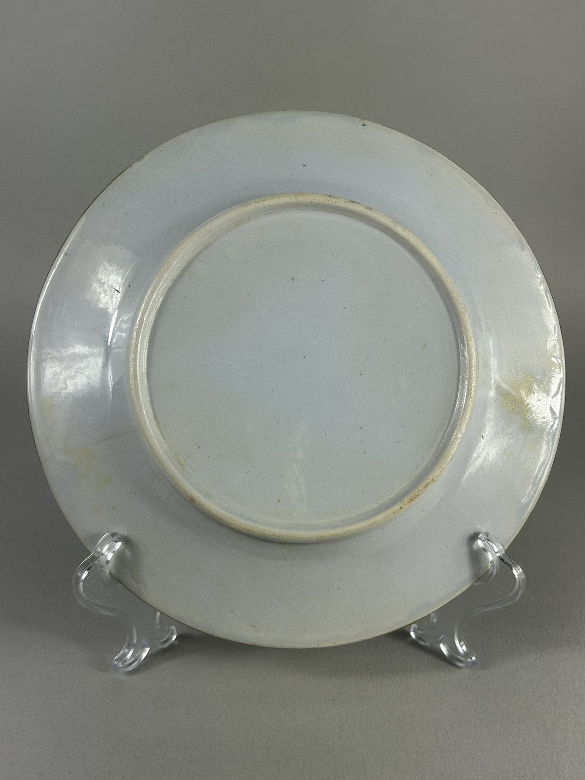 Ridgway 19thC Neoclassical Sprig Plate, Pale Blue English Porcelain