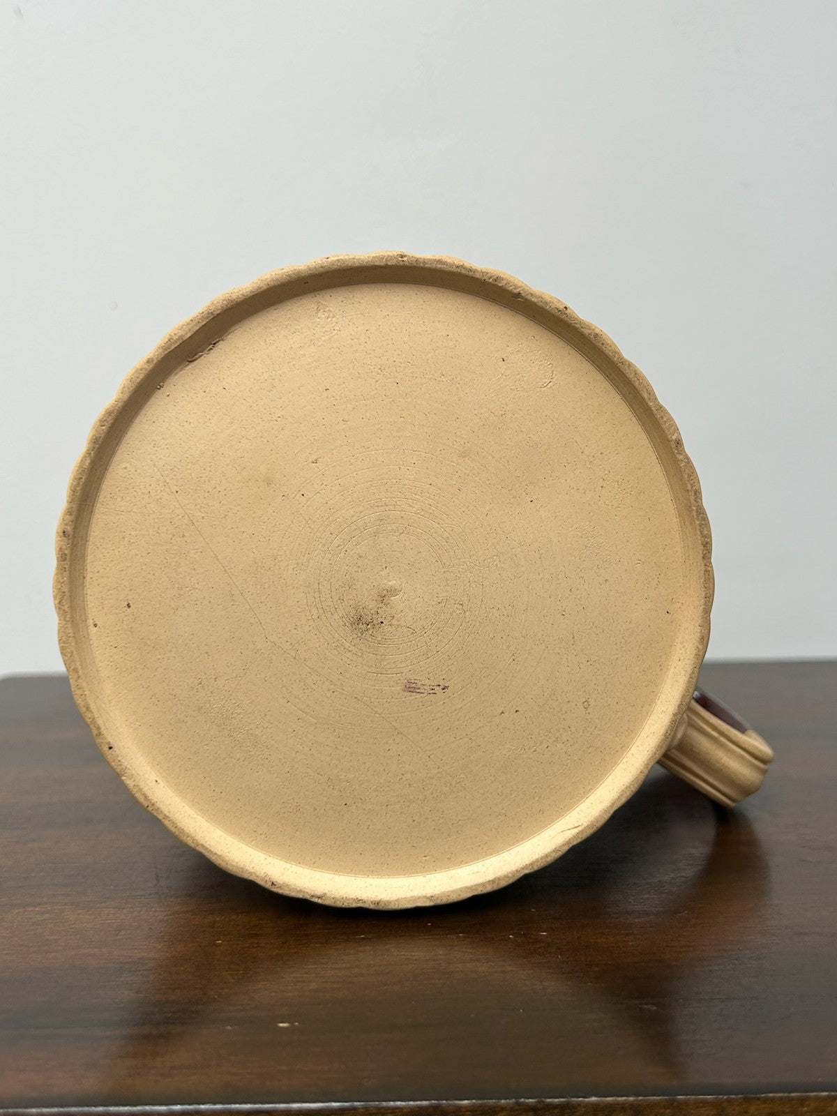 Antique Turner Stoneware Mug Sprigged Sporting Relief Georgian Impressed8