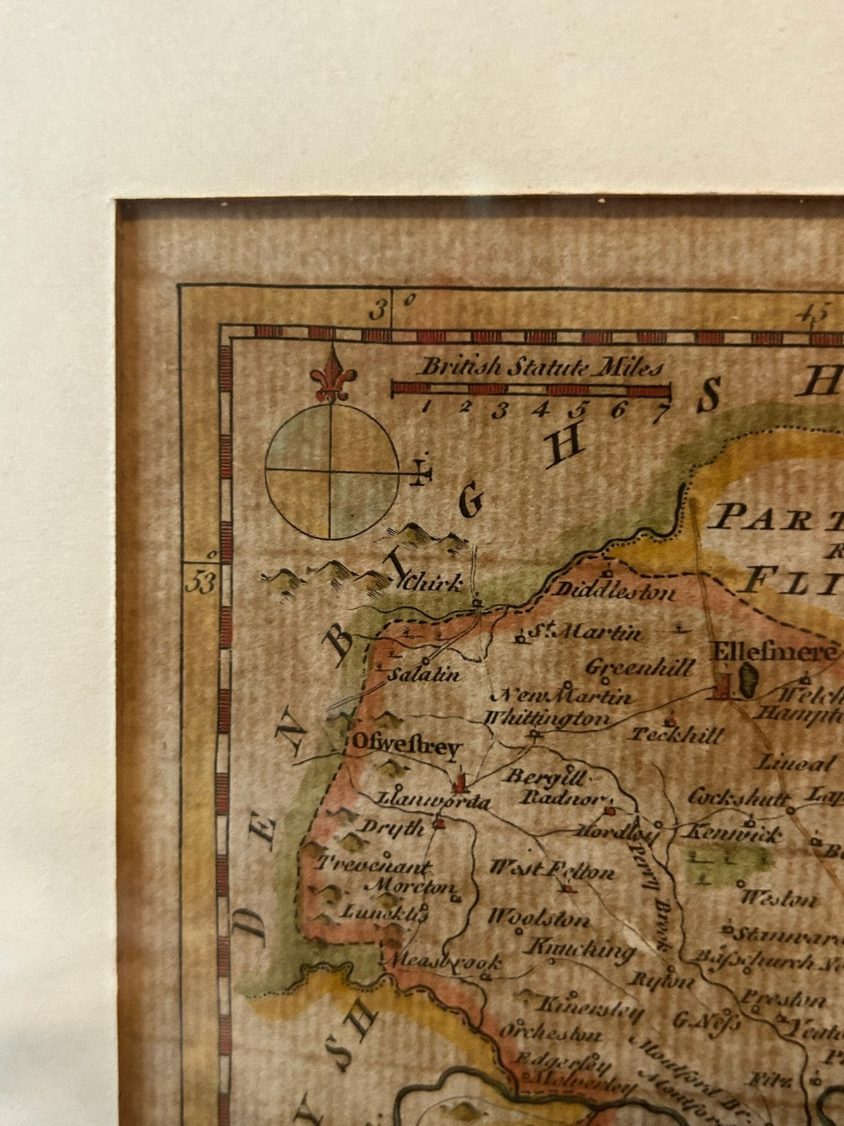 Thomas Kitchin Shropshire Antique County Map c1786 Hand Coloured Framed2