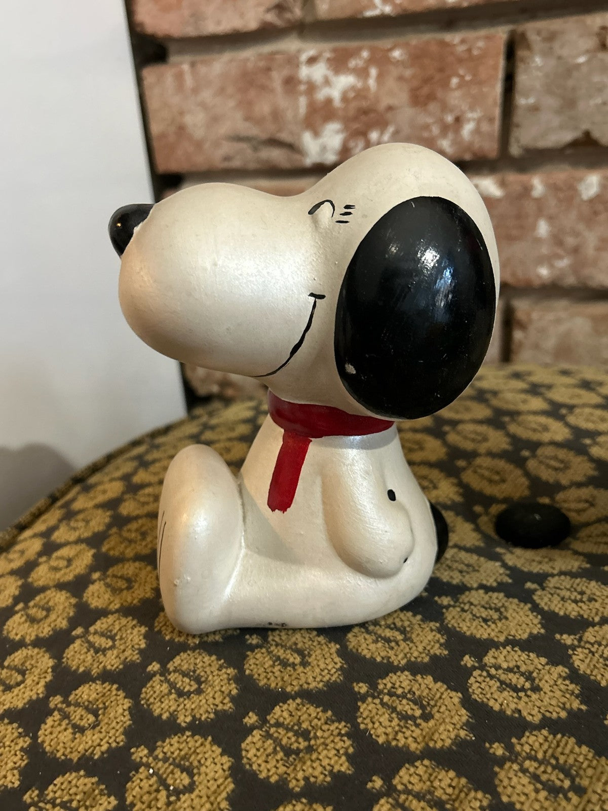 Two Vintage Snoopy Ceramic Money Boxes Peanuts United Feature Syndicate 19667