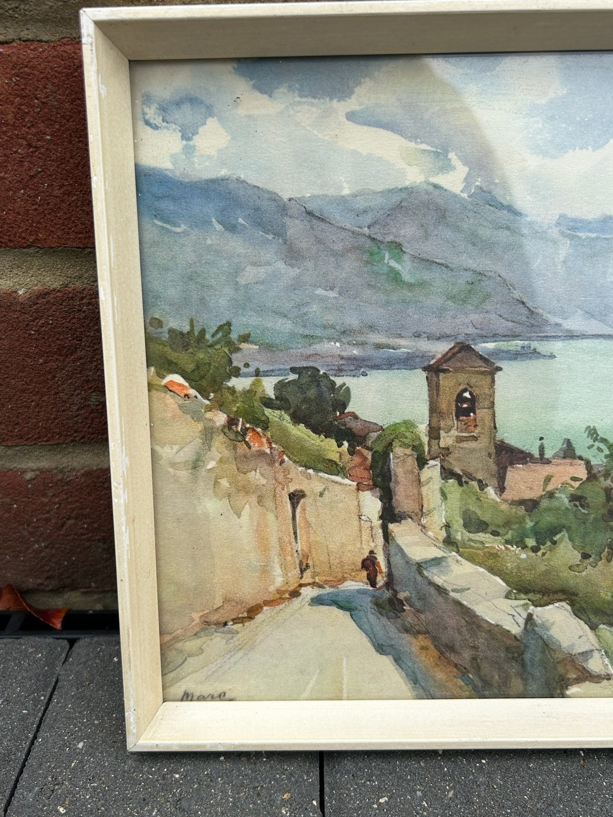 Stehli Freres 1930s Lithograph After A.Marc Framed Vintage Swiss Print2