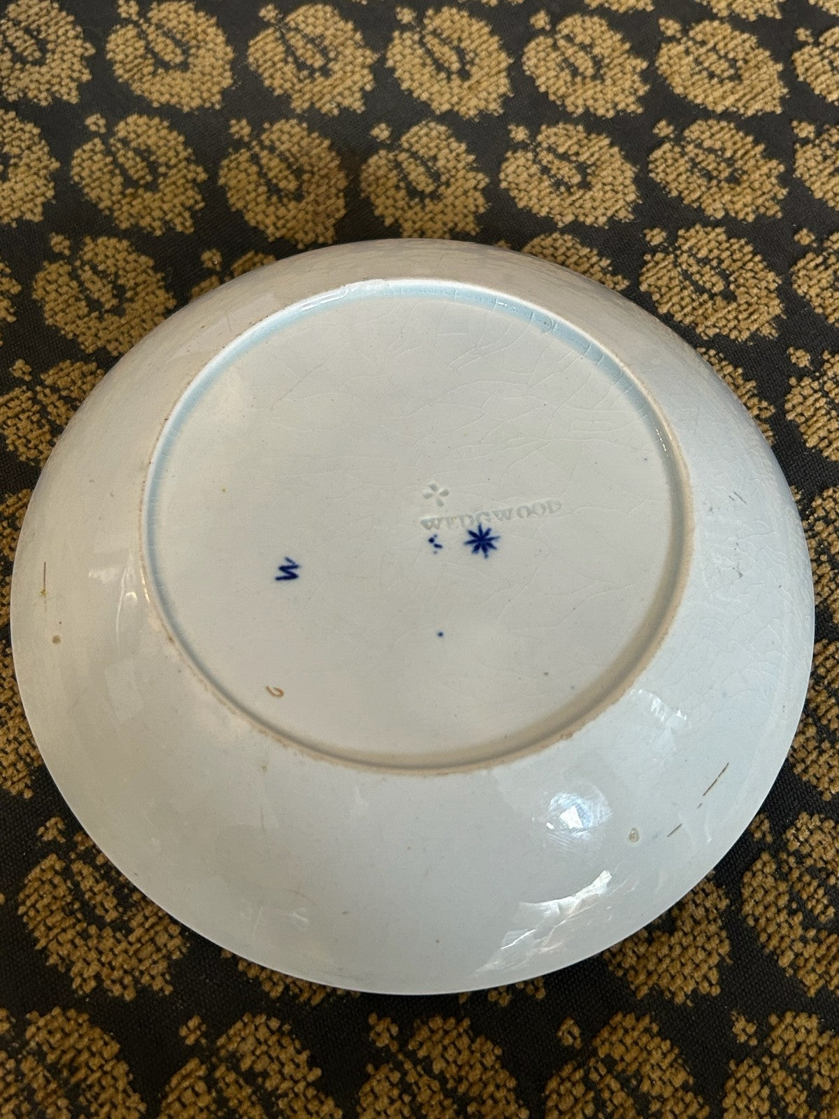 Wedgwood Blue and White Small Plates Set Floral Pattern Impressed Mark8