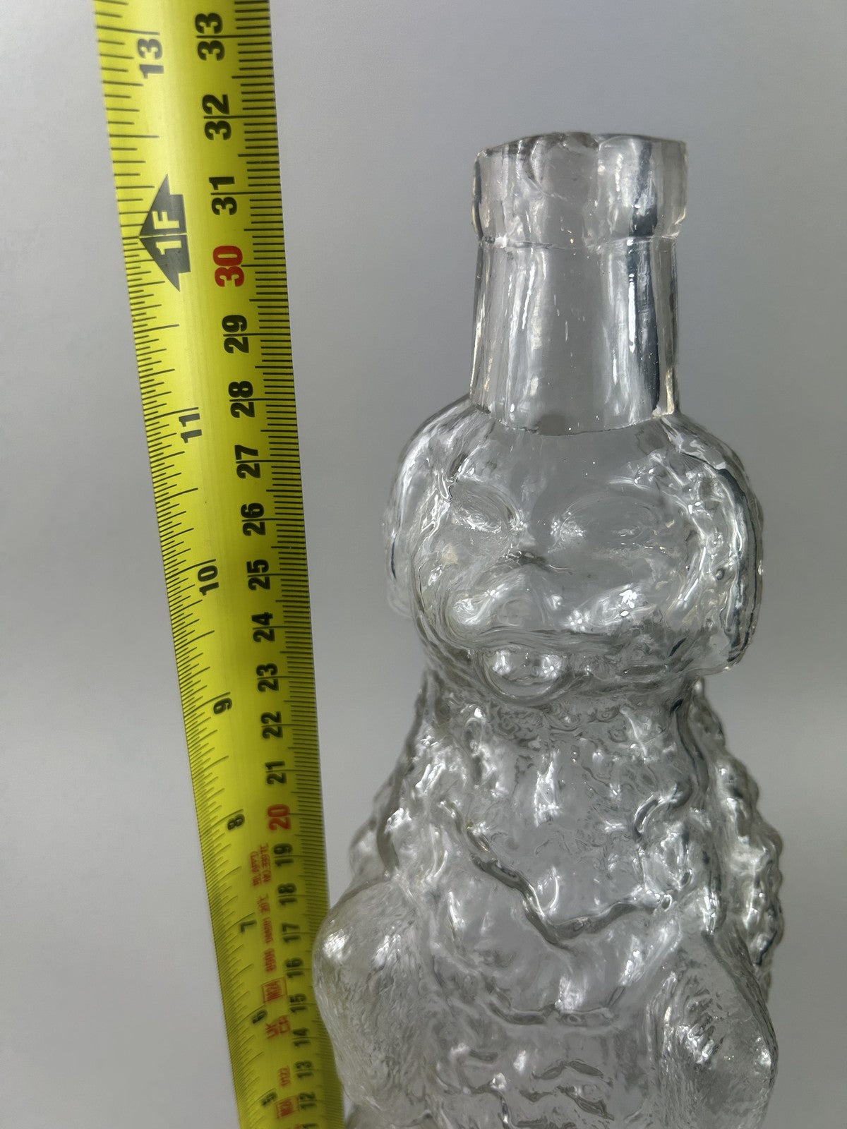 Antique Pressed Glass Dog Liquor Bottle c1900 – 32cm Novelty Decanter