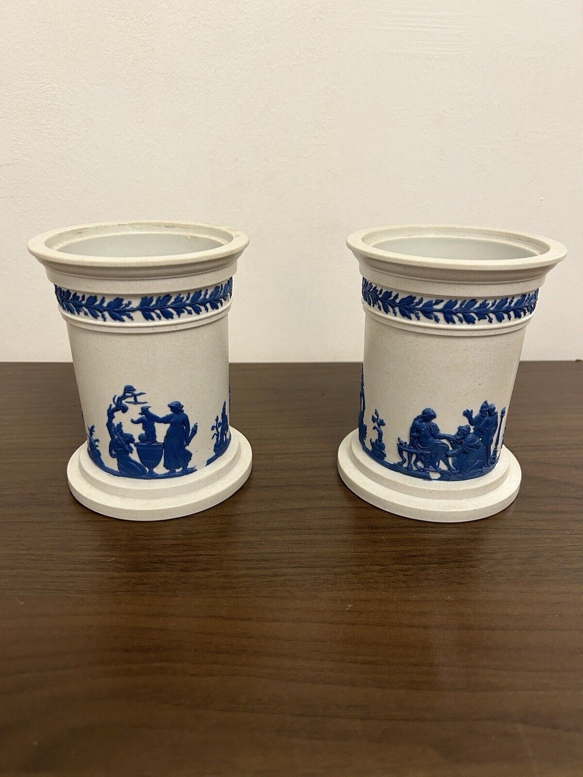 Wedgwood Drabware Vases 1820’s Pair - 19th Century