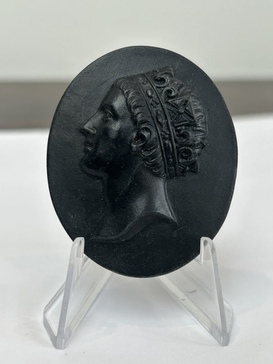Wedgwood Black Basalt Portrait Medallion No.14 Henry V Kings of England c.18000