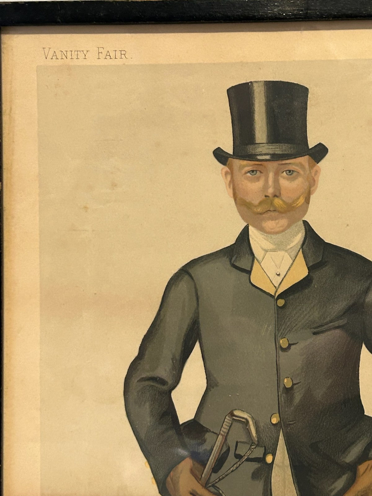 Vanity Fair Spy Print Wiltshire Walter Long 1886 Hunting Dress Caricature Framed2