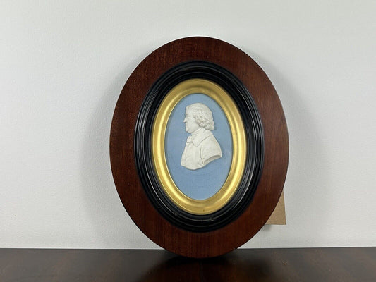 Josiah Wedgwood plaque framed - Antiques Roadshow Provenance - Jasperware Plaque