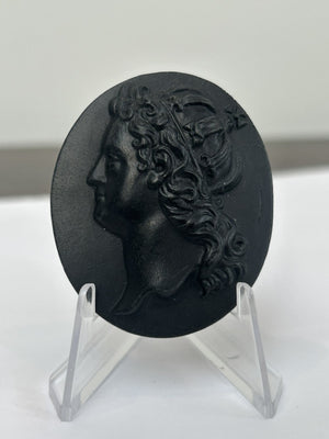 Wedgwood Black Basalt Portrait Medallion No.33 George II Kings of England c.1800