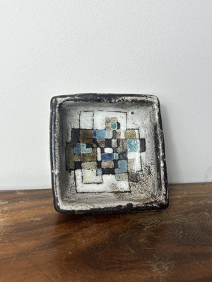 Paul Quéré Le Minotaure Vallauris Vide Poche Tray French Art Pottery 1960s