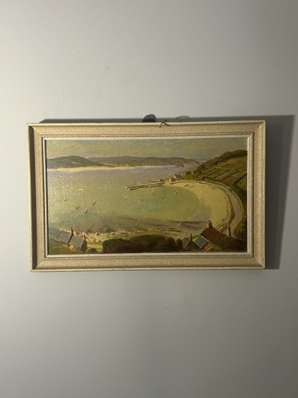 Arthur W. Gay “Tresco Harbour” Original Oil Coastal Painting