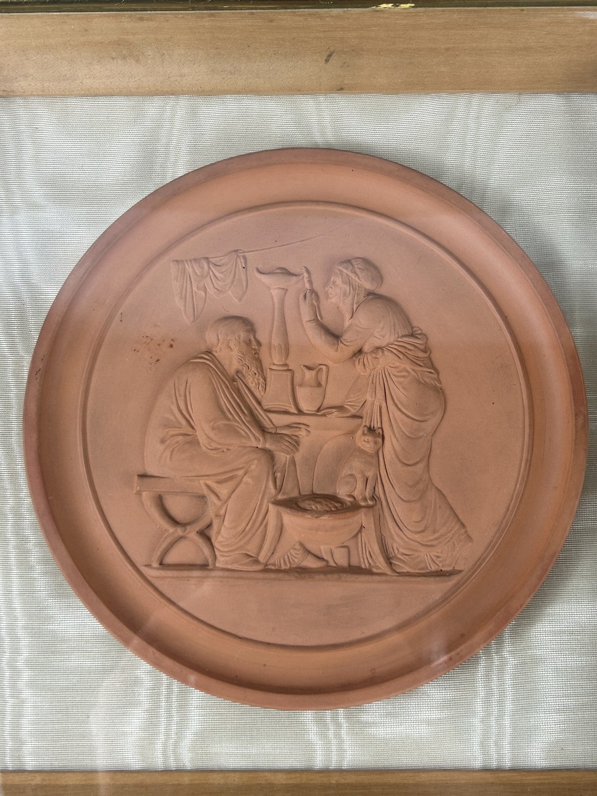 P. Ipsen 19thC Danish Terracotta Classical Relief Plaque