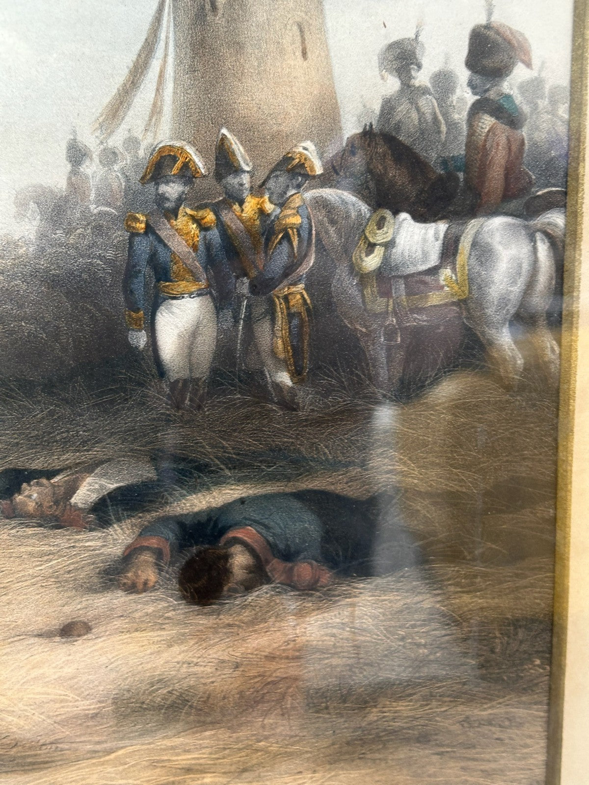 Desmaisons after Bellange Napoleonic Imperial Guard Grenadiers Lithograph Framed6
