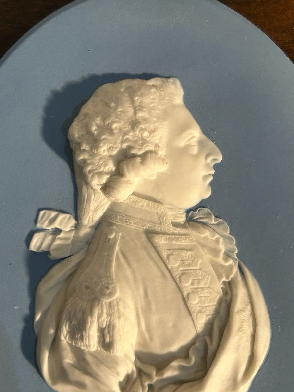 Antique 18thC Wedgwood Blue Jasper Portrait Medallion Frederick Duke of York2