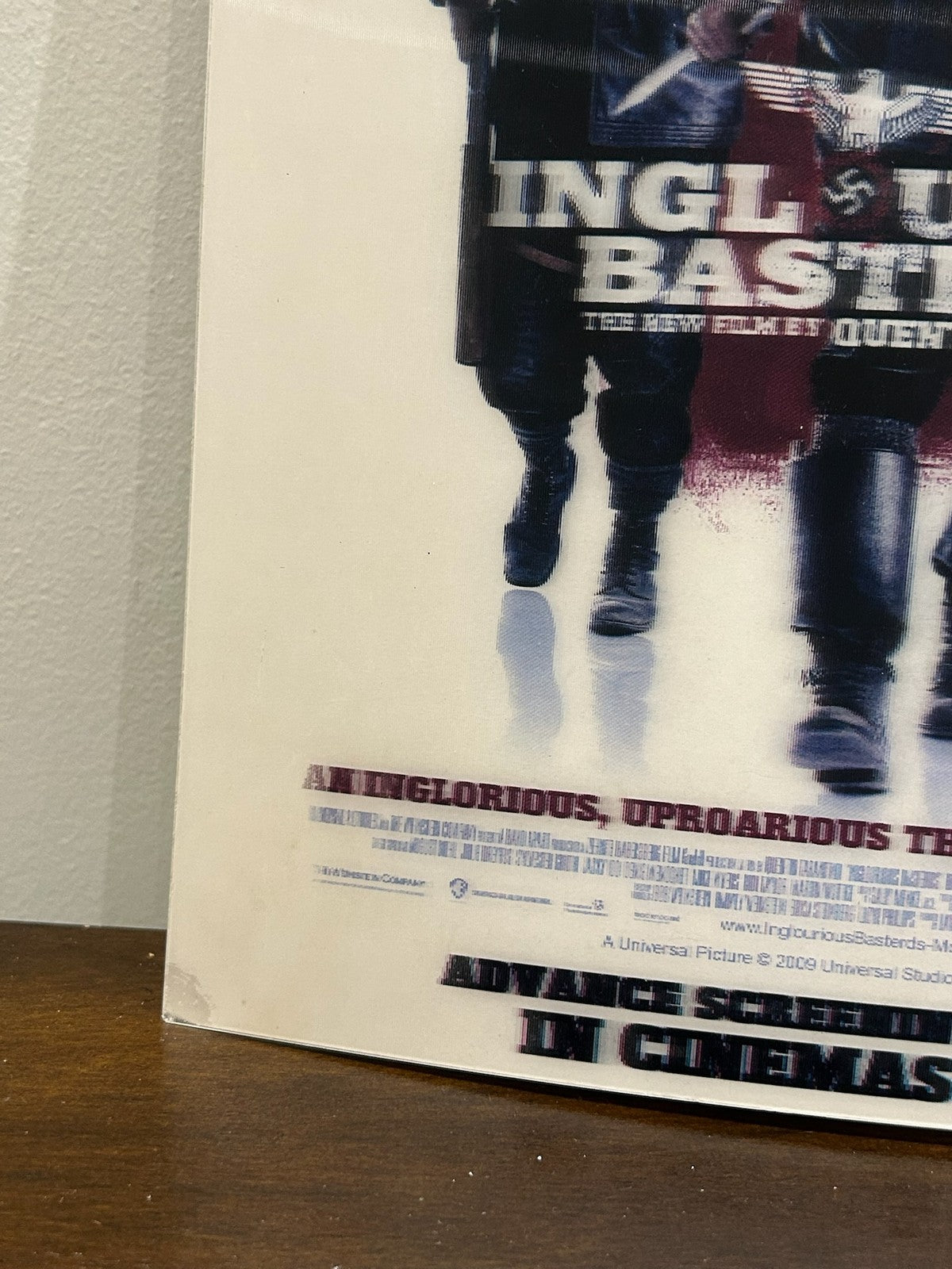 Inglourious Basterds Original 3D Advance Screening Poster 2009 Rare UK9