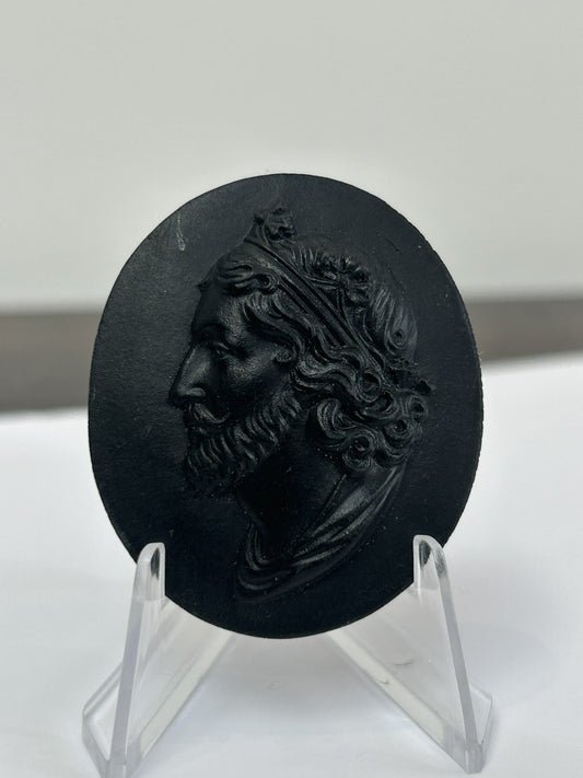 Wedgwood Black Basalt Portrait Medallion No.10 Edward II Kings of England c.18000