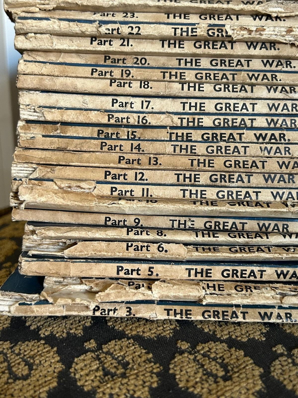 Churchill The Great War Newnes 1933 34 Partwork 22 of 26 Parts Original Wrappers1