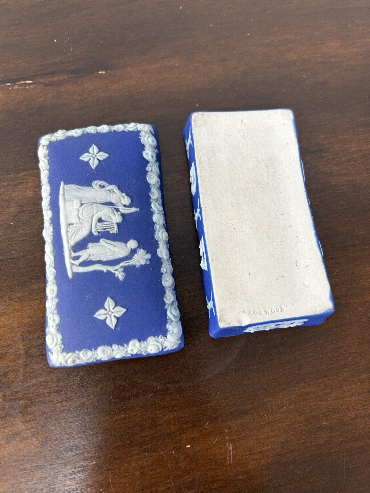 Wedgwood Jasperware Match Box Small Container Ring Storage