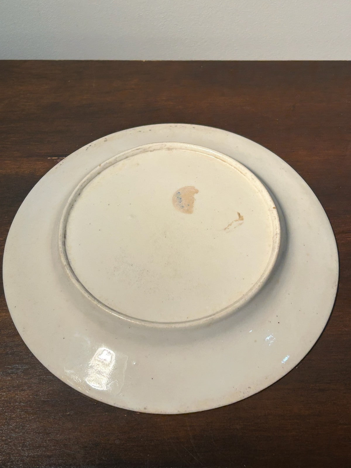 Antique Regency Neoclassical Pearlware Plate c.1820 Pink Lustre Gilt 19cm2