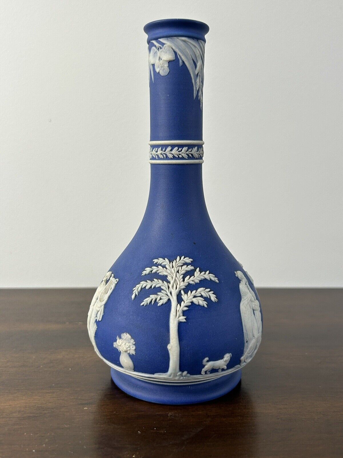 Wedgwood Jasperware Blue Decanter Bottle Possible Vase