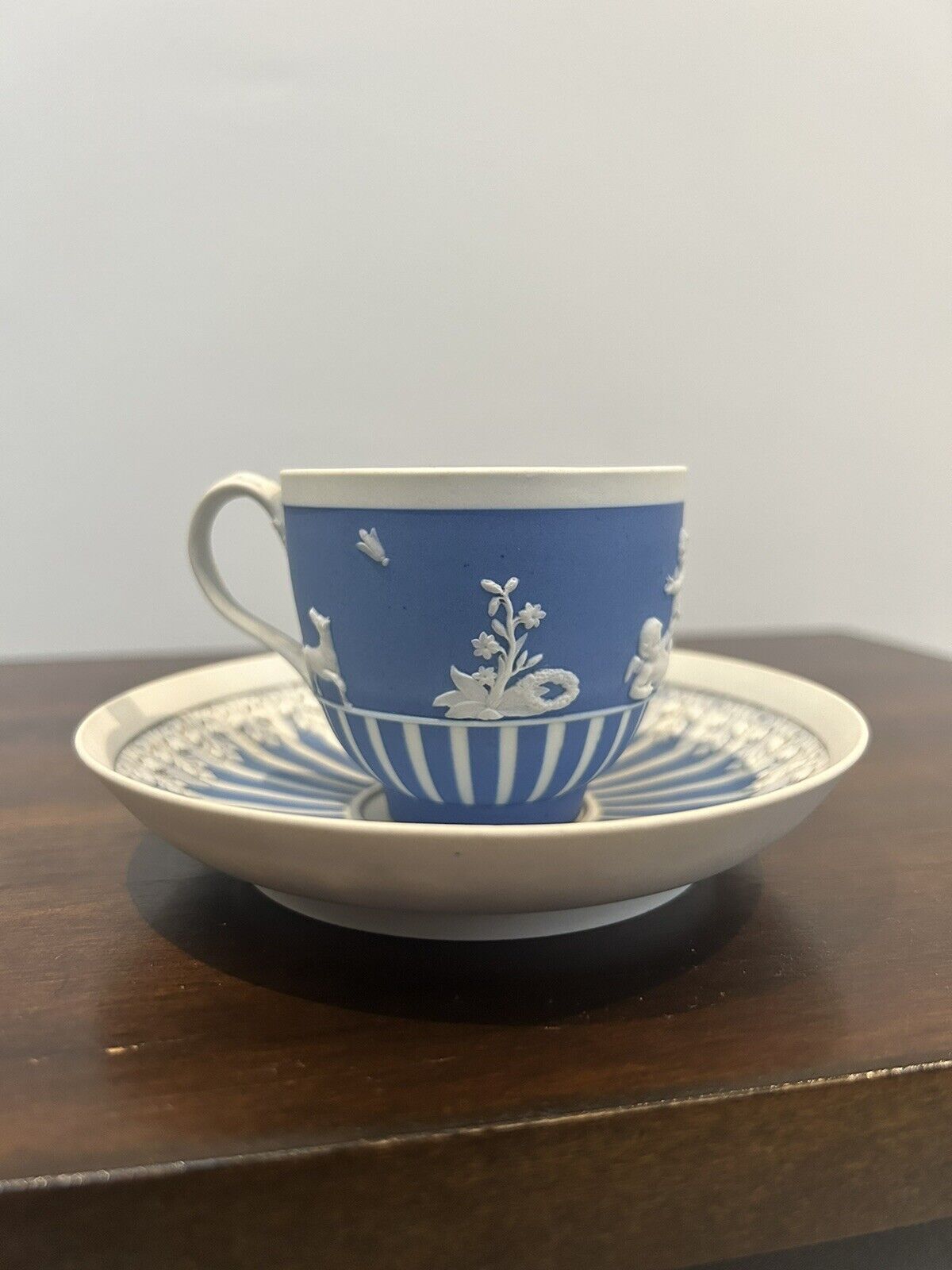 Wedgwood 18th Century Jasperware Cup and Saucer Set