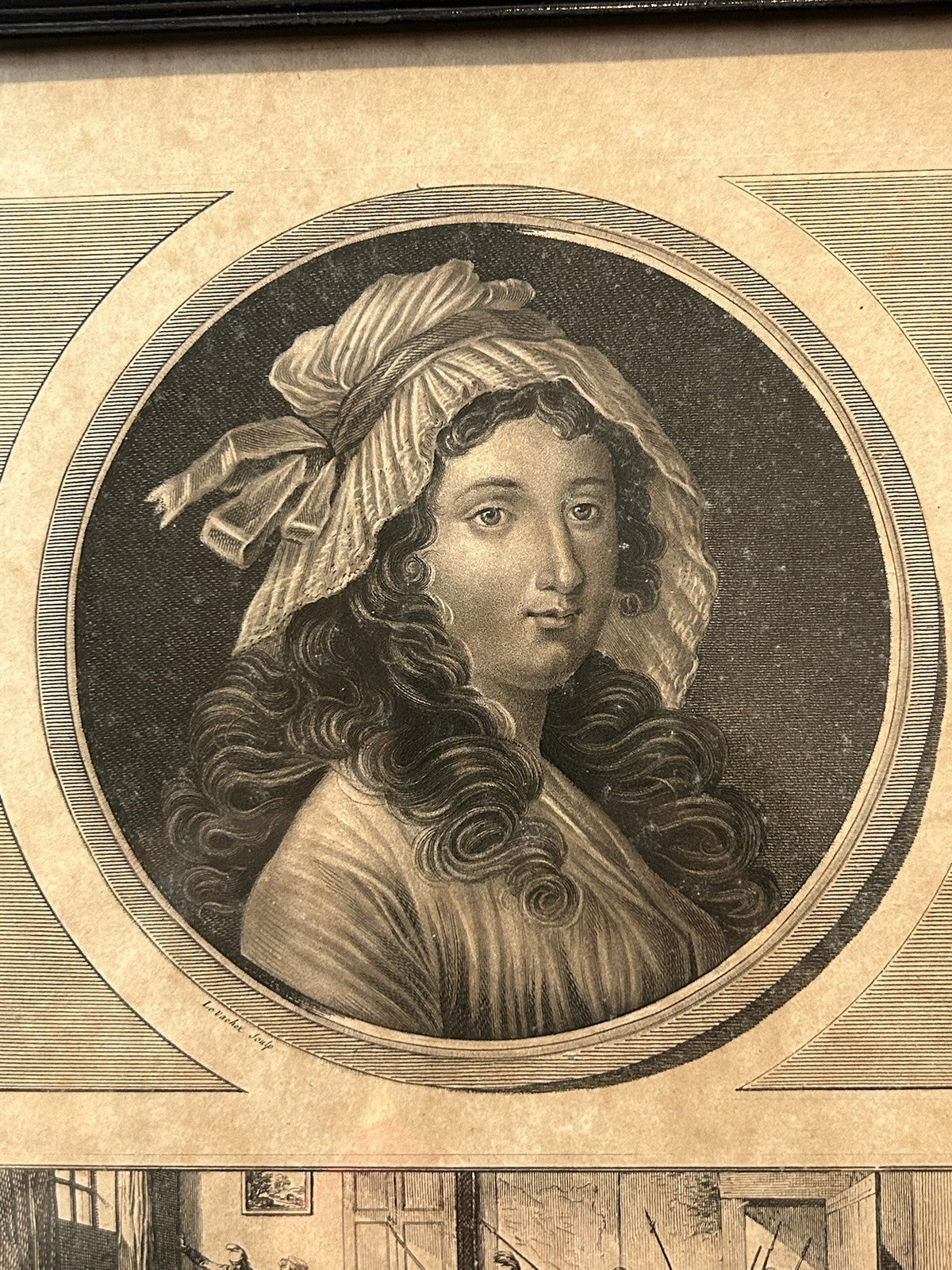 Charlotte Corday Marat Assassin French Revolution Aquatint Levachez 1798 Framed1
