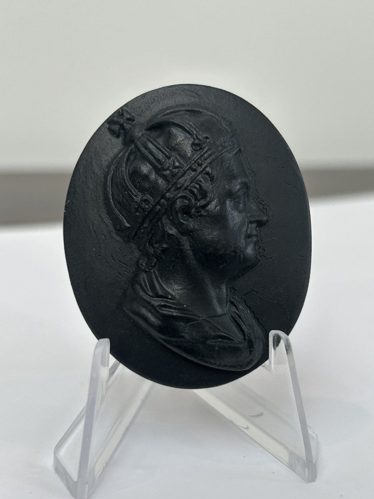 Wedgwood Black Basalt Portrait Medallion No.32 George I Kings of England c.18000