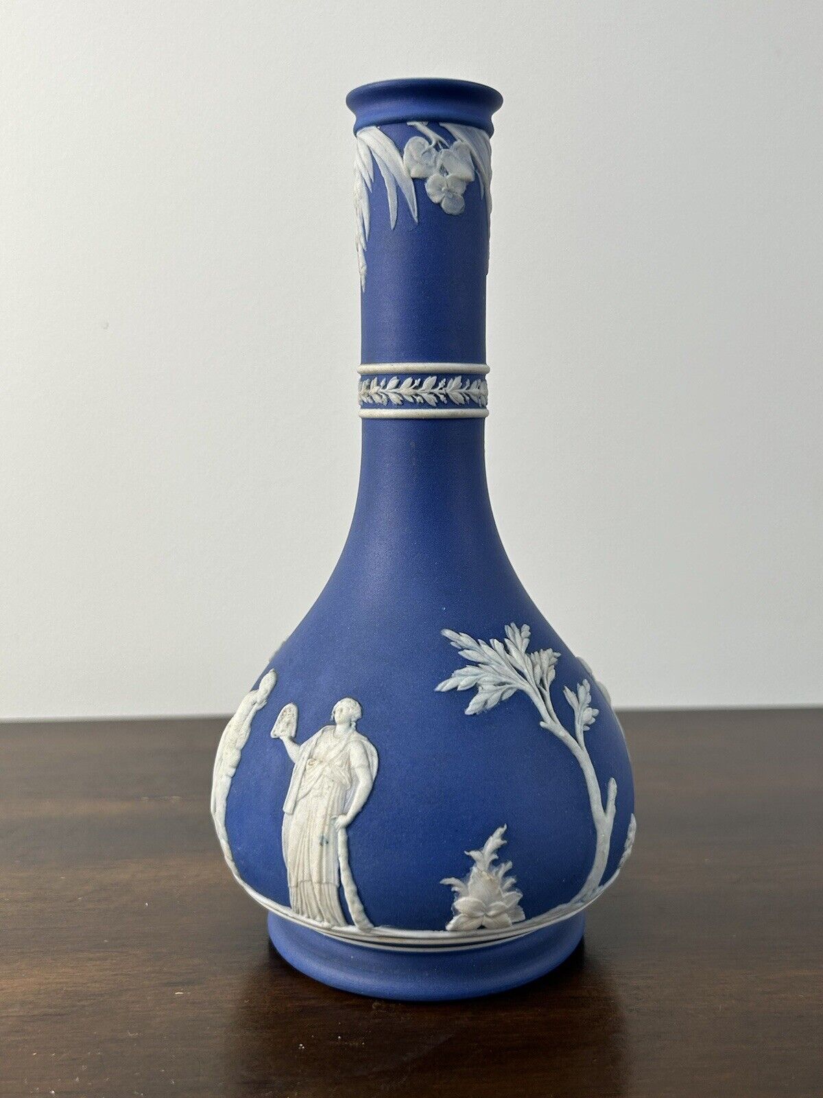 Wedgwood Jasperware Blue Decanter Bottle Possible Vase