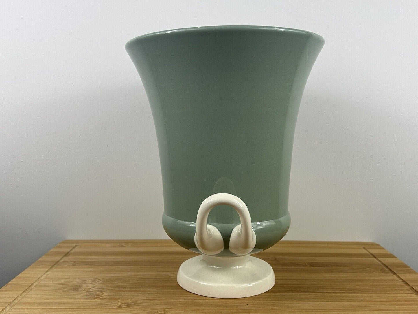 Wedgwood Keith Murray Vase twin handle Vase Large Wedgwood Celadon Vase