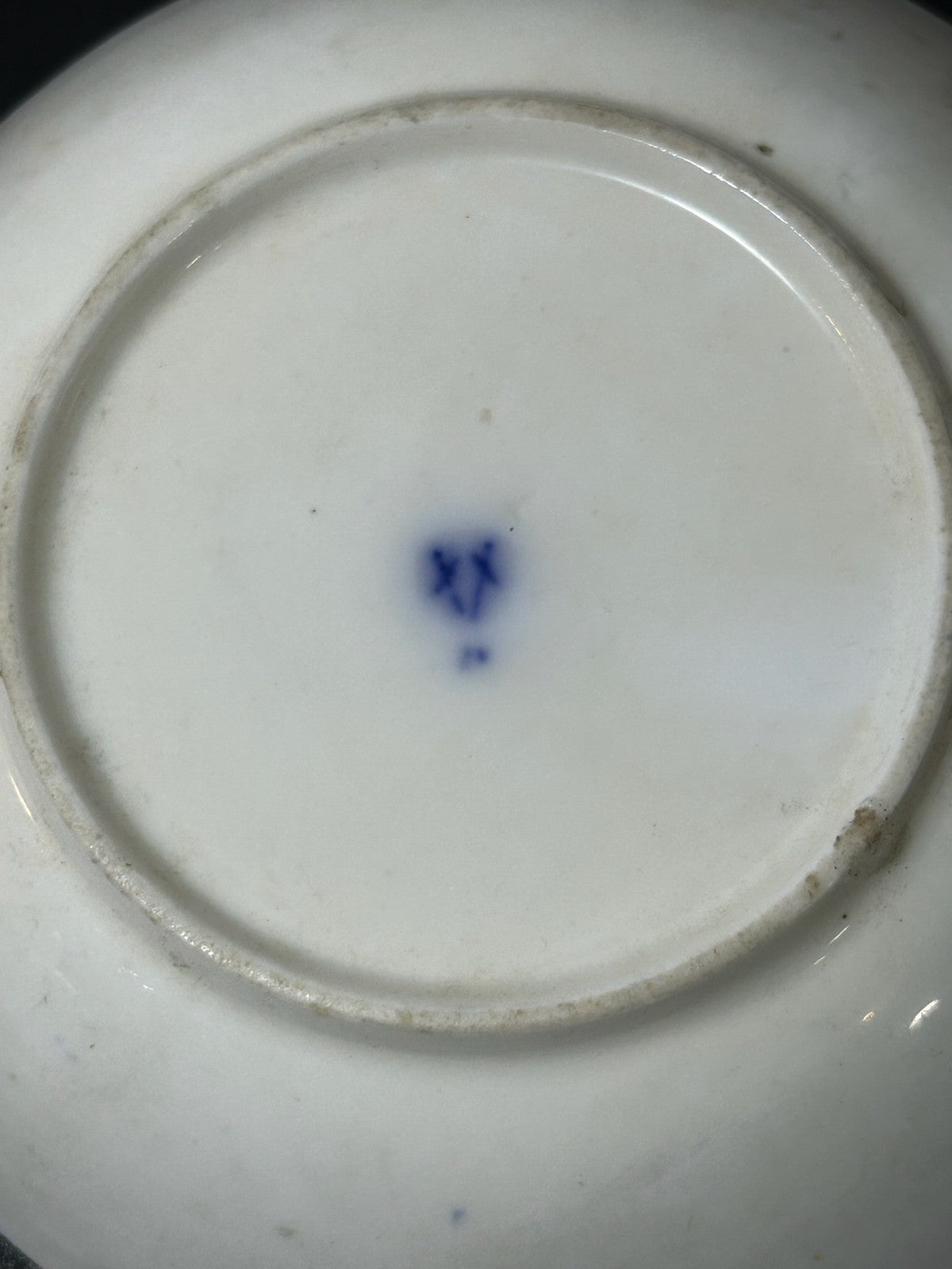 Pair Antique English Porcelain Imari Pattern Saucer Dishes Urn Flowers 15cm6