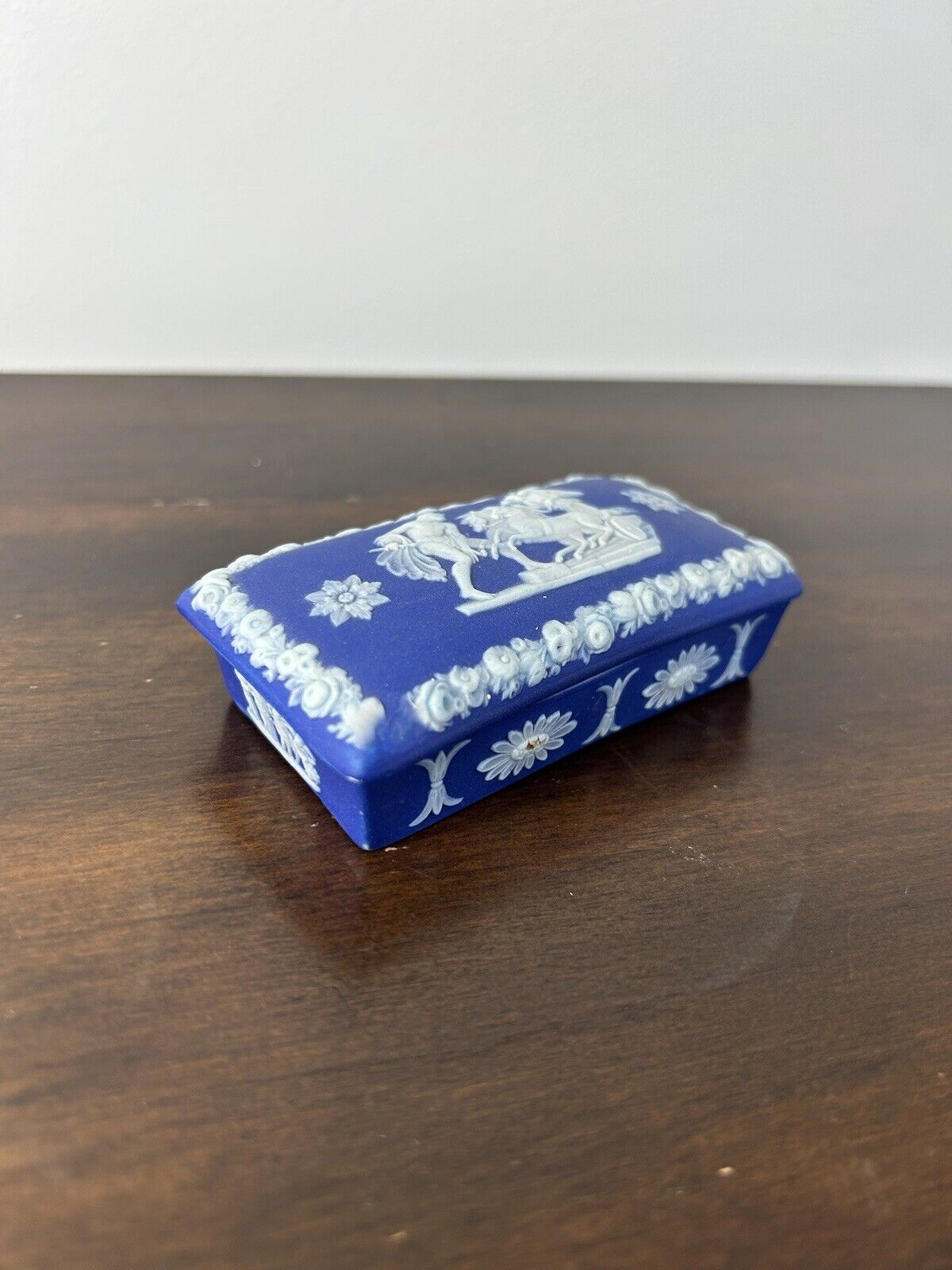 Wedgwood Jasperware Match Box Small Container Ring Storage