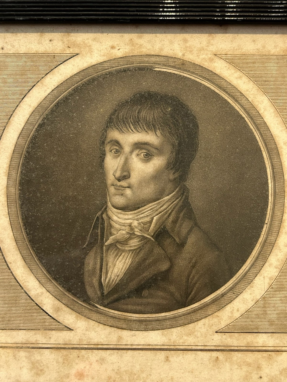 Lucien Bonaparte Napoleon Brother Antique French Aquatint Portrait Framed1