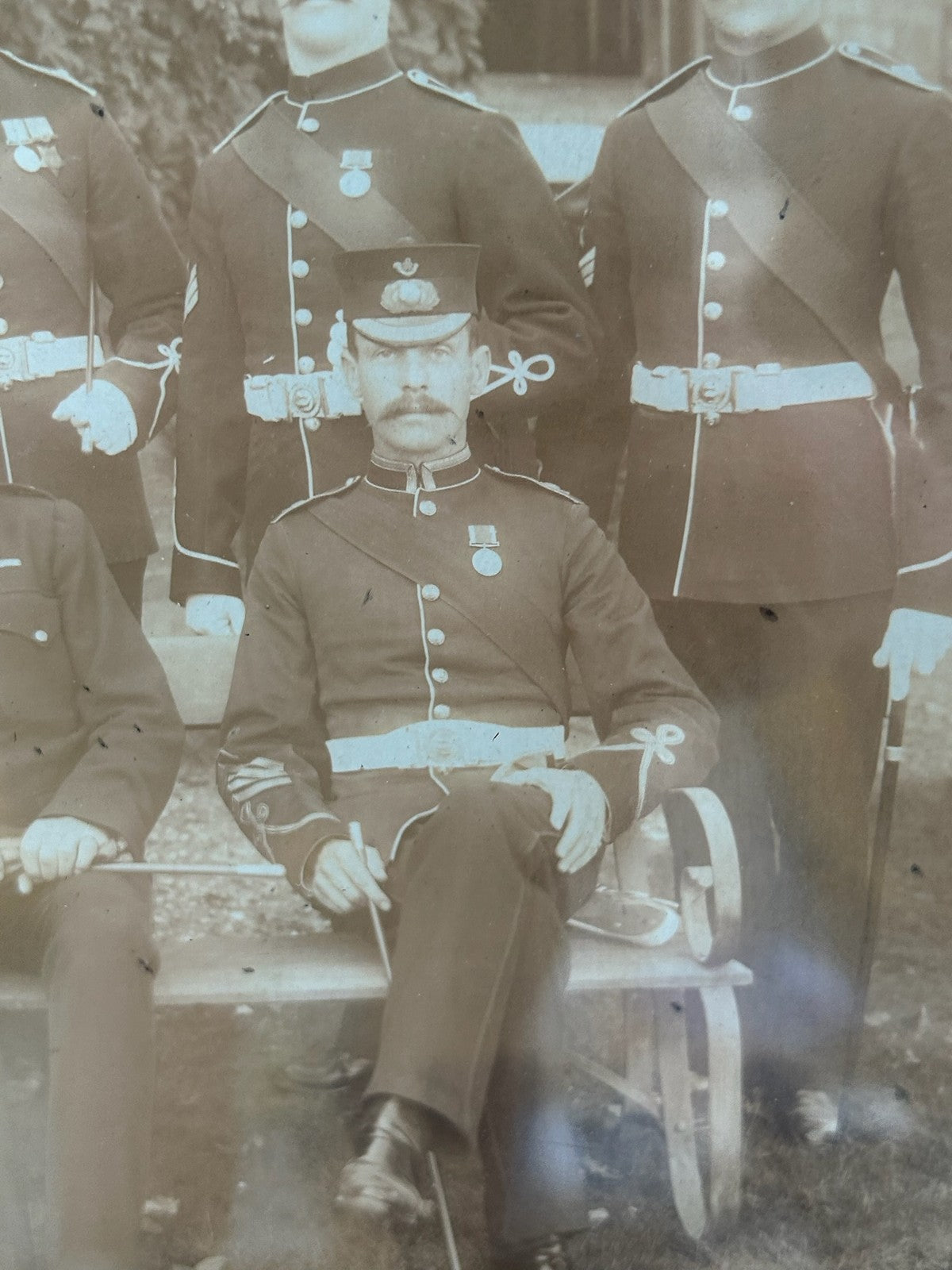 Antique 1896 Royal Marines RMLI Chatham Group Photograph Framed4