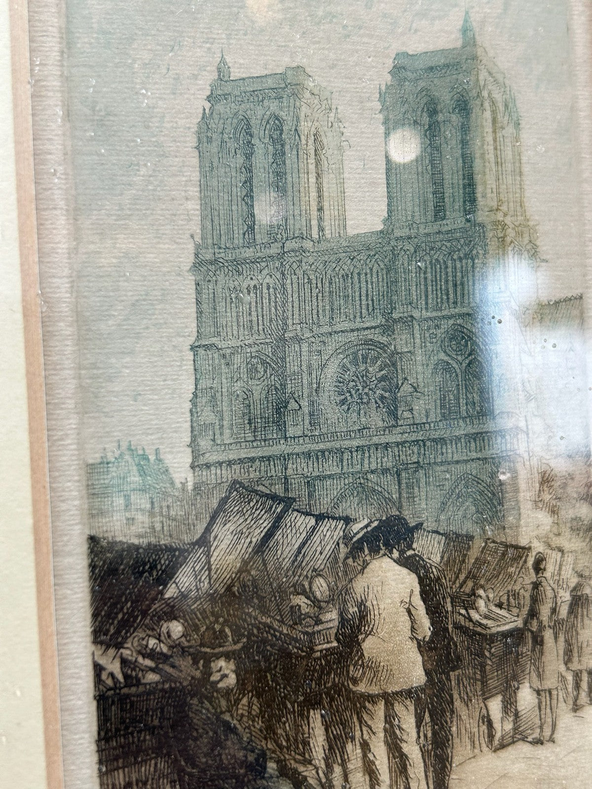 Leopold Robin & Marty Etchings x3 Notre Dame Paris Hand Coloured Signed Framed11