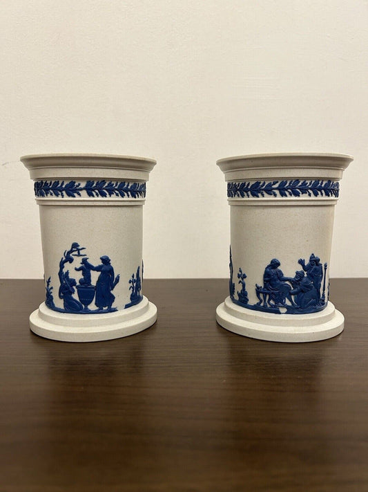 Wedgwood Drabware Vases 1820’s Pair - 19th Century