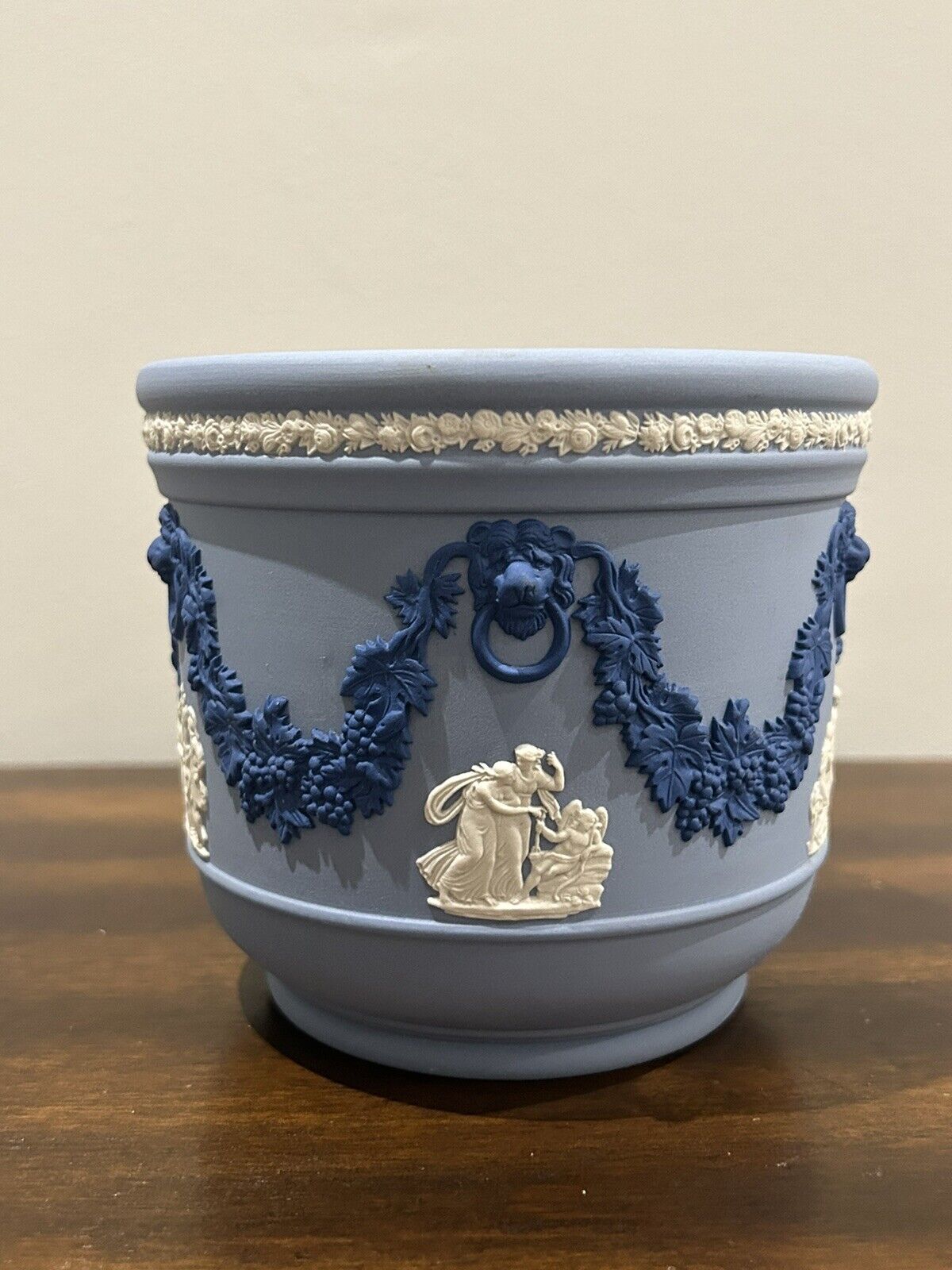 Antique Wedgwood Jasperware Tricolor Jardiniere Planter