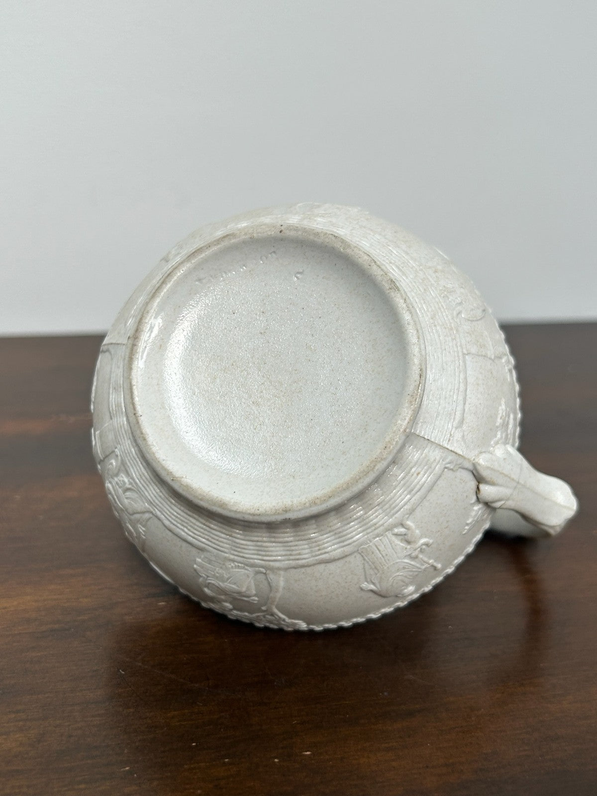 Antique Wedgwood White Stoneware Relief Creamer / Jug5