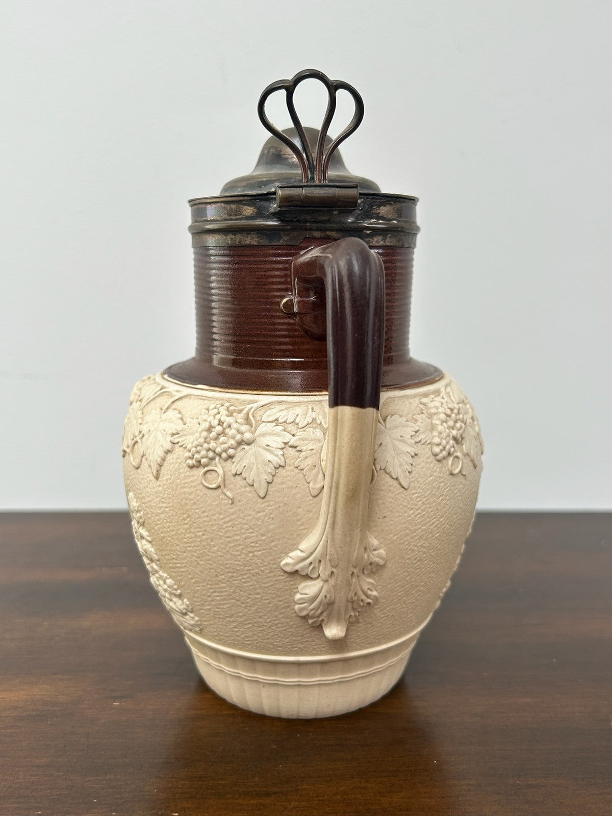 Turner Stoneware Jug 19cm Cupid Bacchanalian Relief Georgian c1810 Antique4