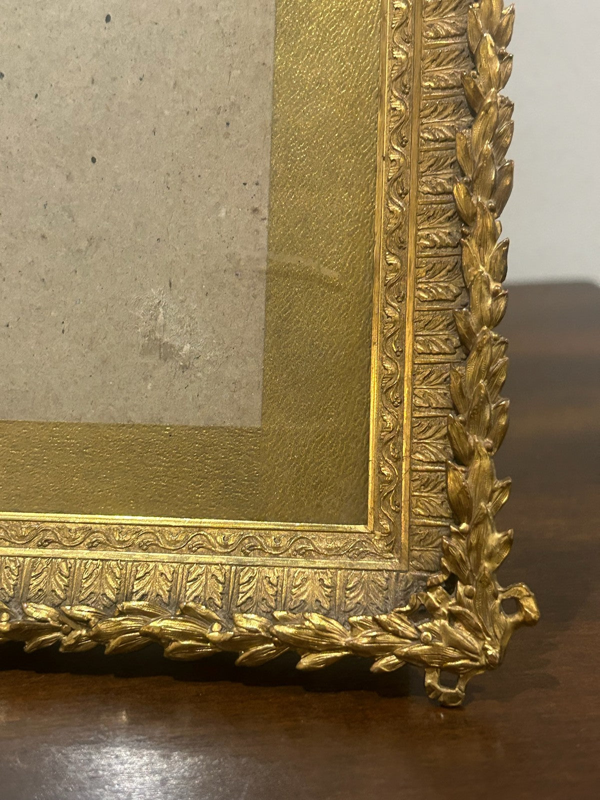 Antique Stern Brothers New York Gilt Metal Ornate Picture Photograph Frame7
