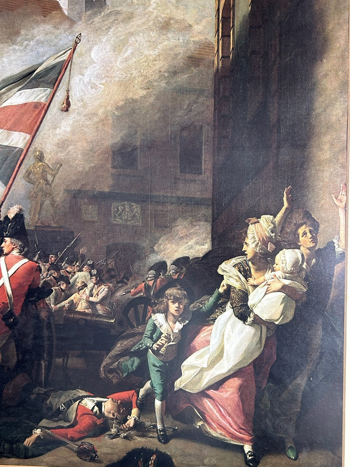 Death of Major Peirson Copley Battle of Jersey 1781 Bicentenary 1981 Framed4