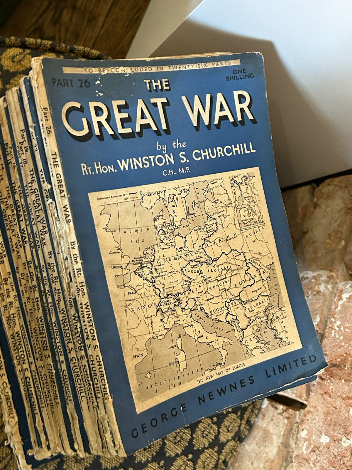 Churchill The Great War Newnes 1933 34 Partwork 22 of 26 Parts Original Wrappers4