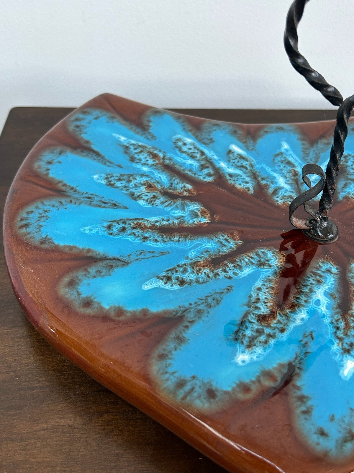 Mid Century Vallauris Enamel on Copper Dishes French Art Pottery1