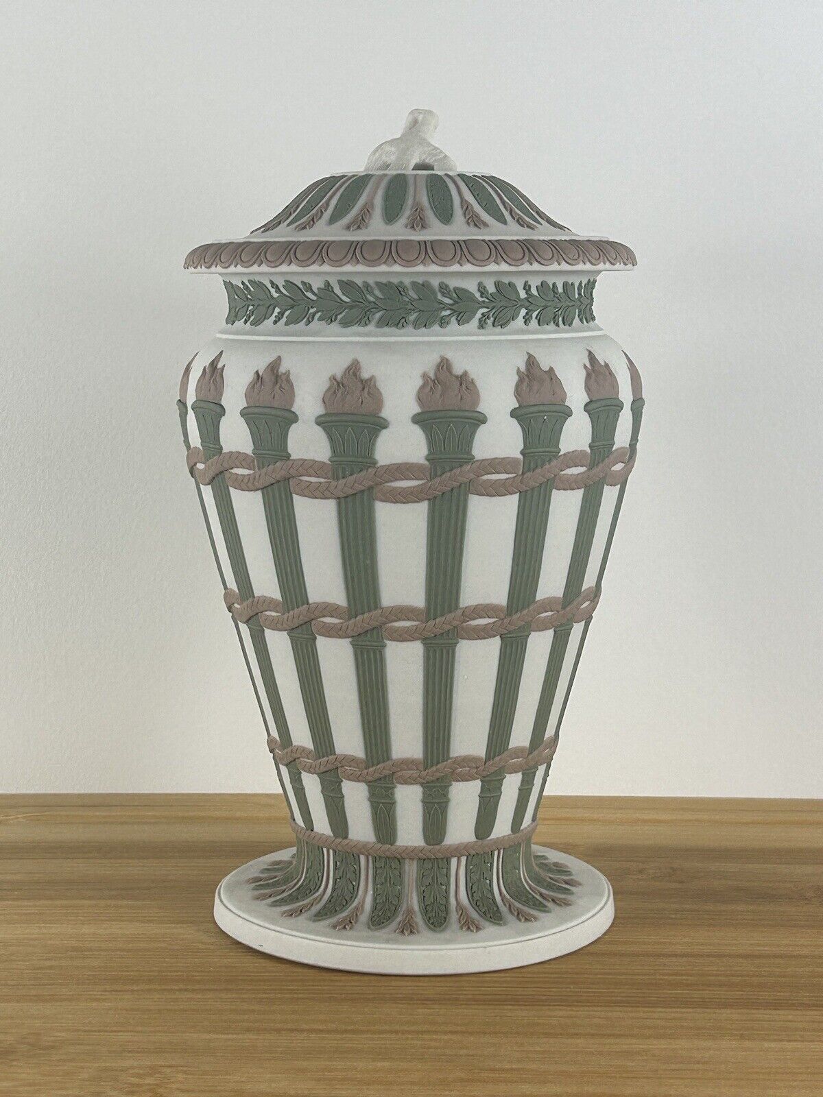 Wedgwood tricolour jasperware torch vase tricolor 19th century