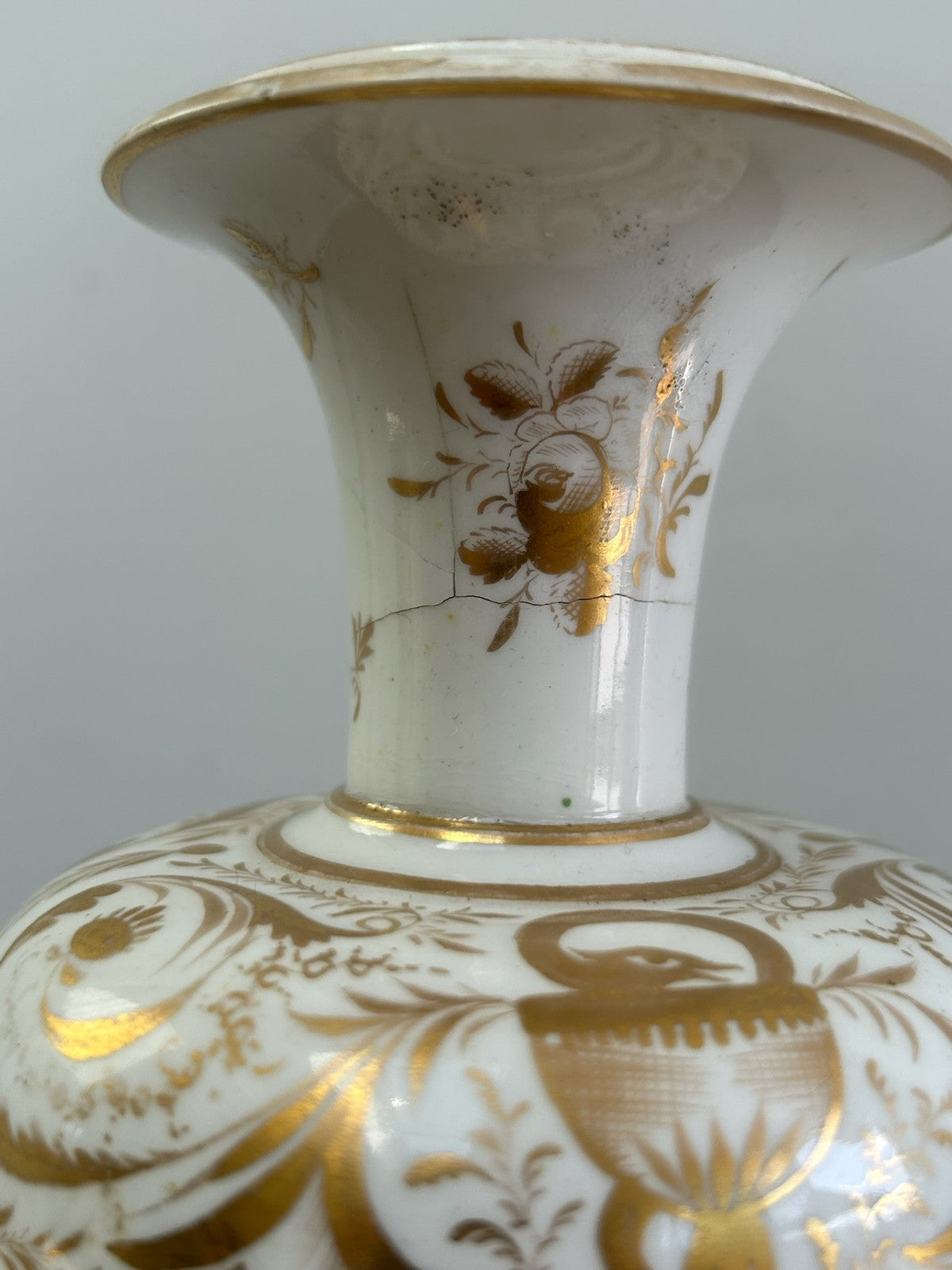 Pair Royal Crown Derby Hand Painted Porcelain Vases Antique English Marks13