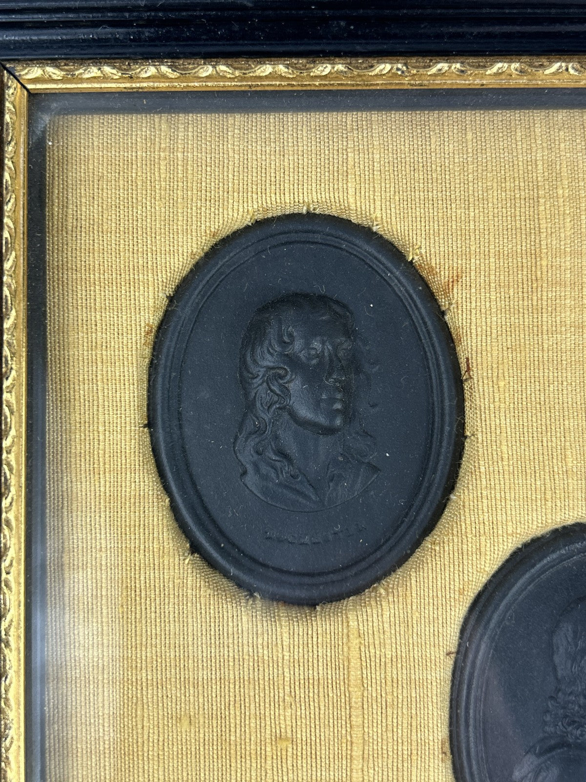 Rare Leeds Black Basalt Portrait Medallions, Set of Five c1780–90