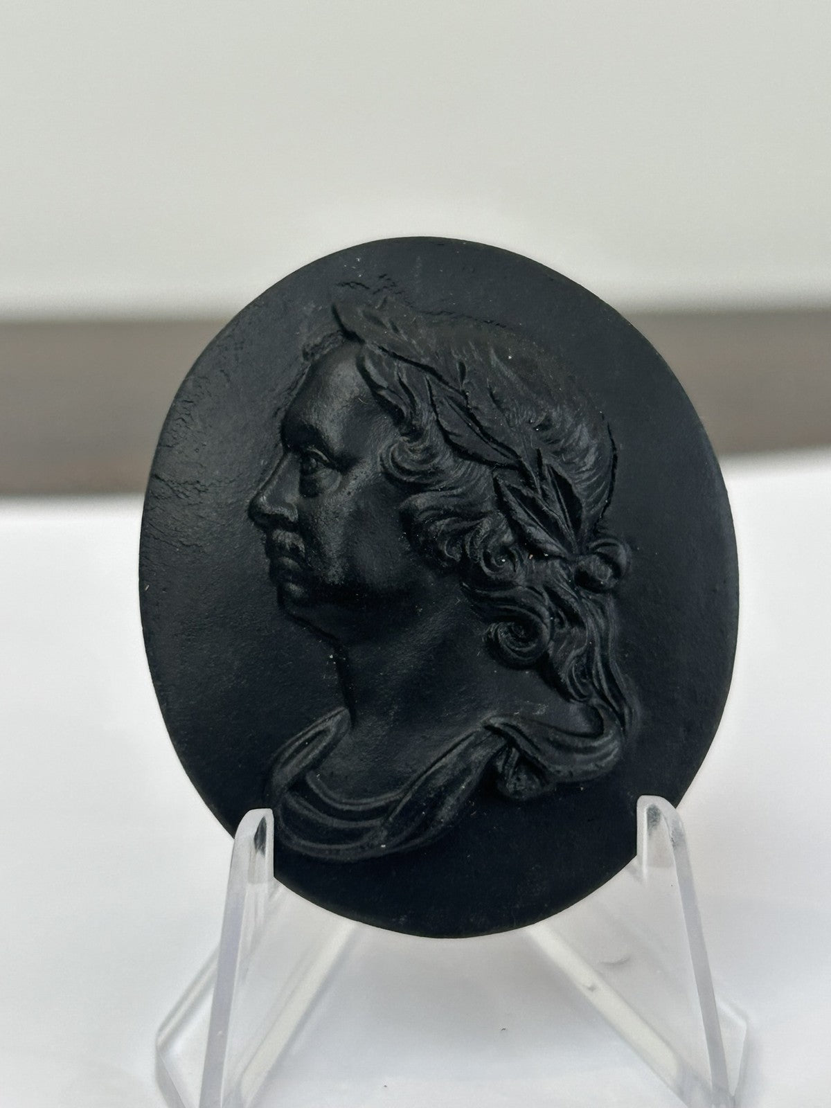 Wedgwood Black Basalt Medallion No.26 Oliver Cromwell c.1800 Kings of England0